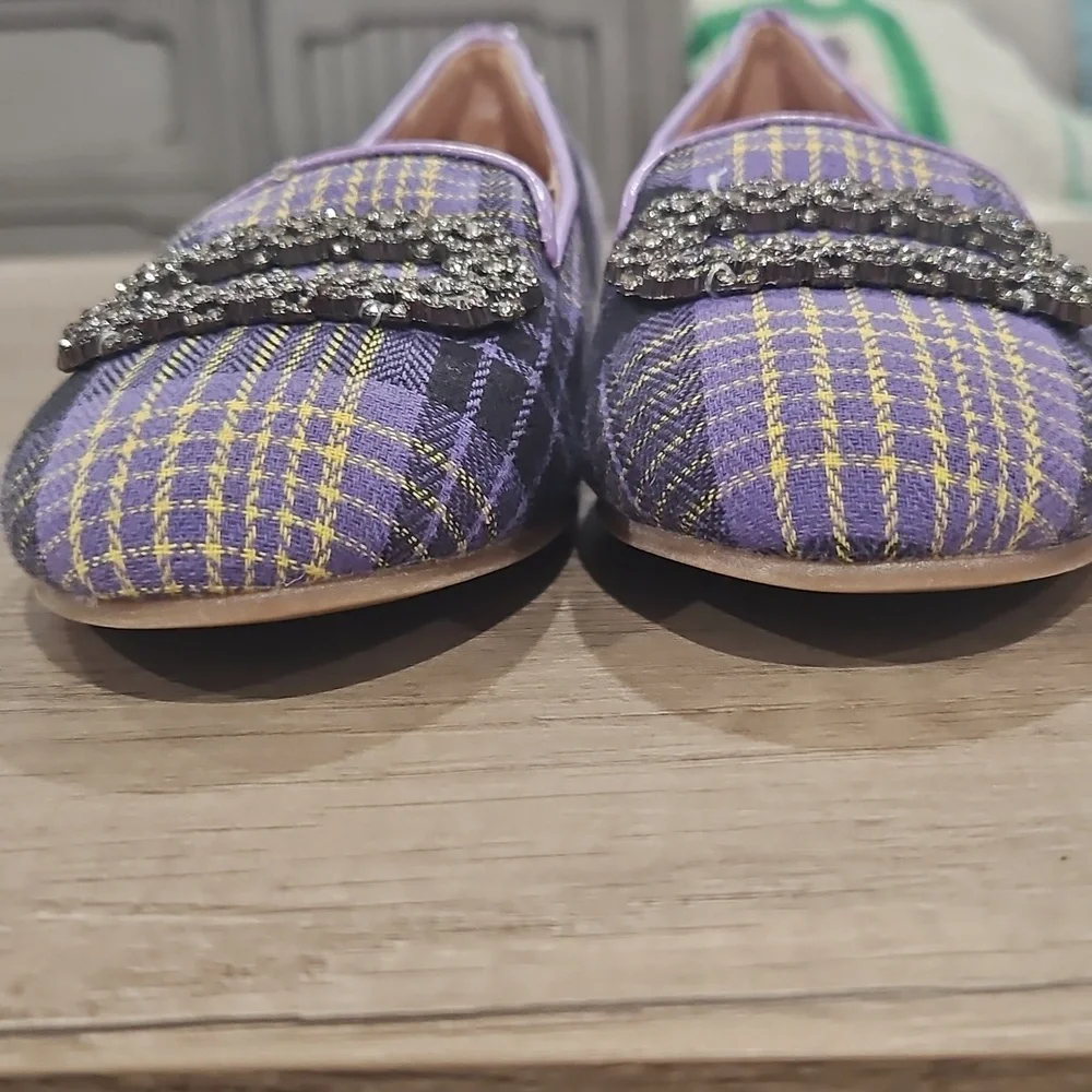 Elle kids purple plain flats... Size 1 girls